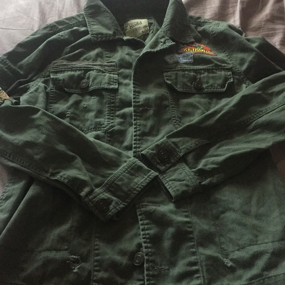 Army green MUDD JEANS jean jacket